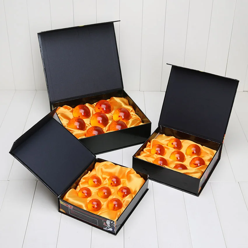 

7pcs/set DragonBall Super big 3.5cm 4cm 5.7cm 7 Stars Crystal Ball PVC Action Figure Toy High Qutaily