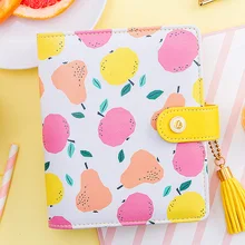 Lovedoki Yiwi креативный милый Яблоко Груша фрукты Биндер тетрадь A7 школа планирования канцелярские принадлежности дневник блокнот s Dokibook