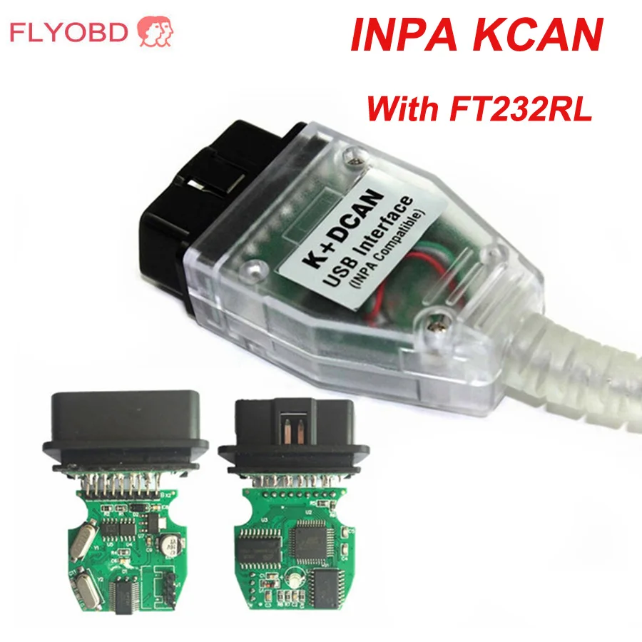 Высококачественный usb кабель INPA K + CAN для BMW с чипом FT232RL DCAN bmw USB интерфейс полный