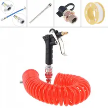 Высокое давление прочный удлинить пневматической очистки пыли пистолет набор с 6 м гибкий телескопический шланг и ручной воздушный клапан
