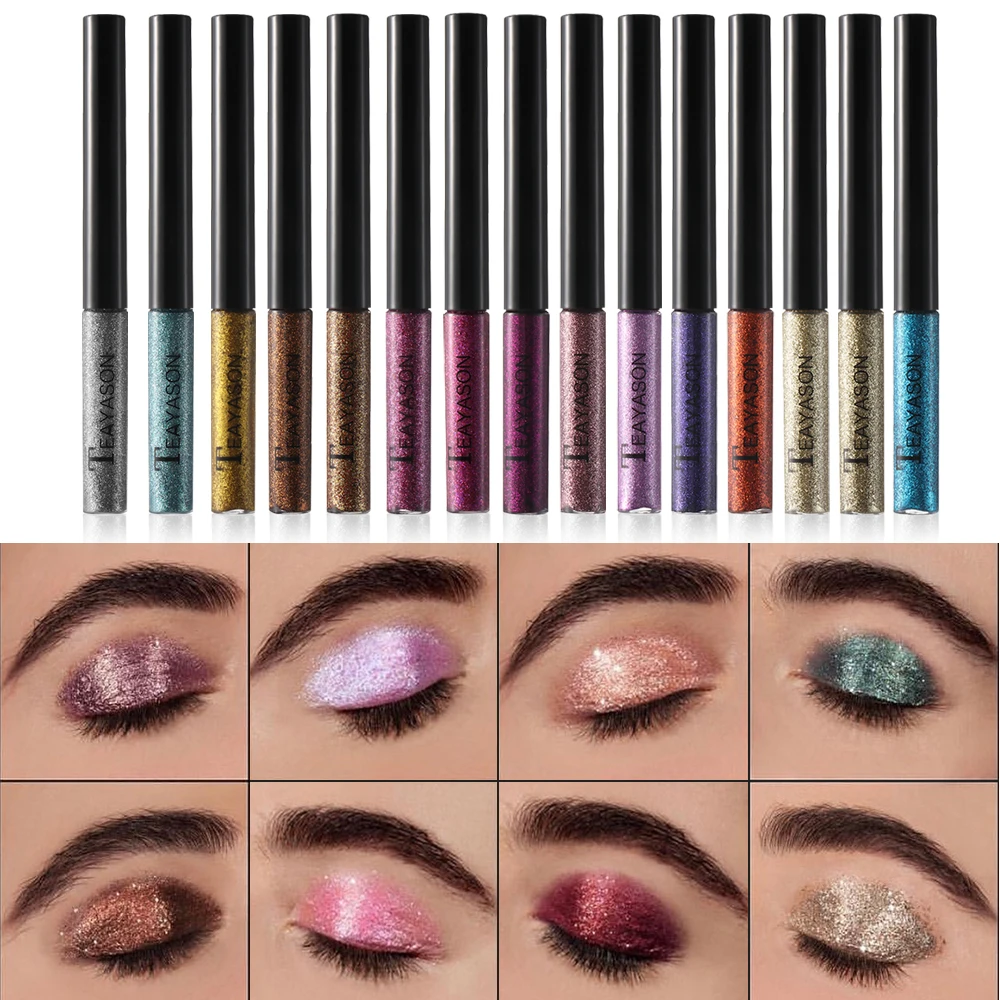 1 PC Liquid Eyes Beauty Pencils Glitter Eye Shadow Makeup Waterproof