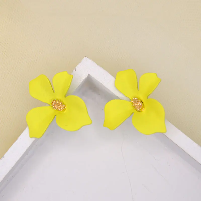 Primavera большие серьги Бланкос для женщин 2019 cuentas de moda flor algodón borlas flecos pendientes colgantes