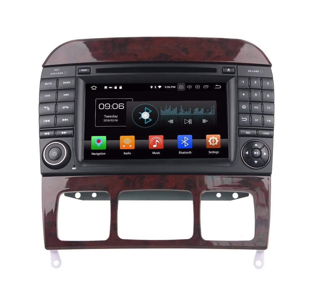 

KLYDE 8 Core 7 Inch 1024*600 Android 8.0 Car Multimedia Player For BENZ ML W163 2002-2005 Audio 32GB Stereo Radio DVD Player