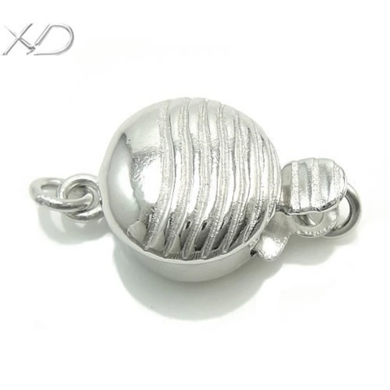 XD 925 sterling silver box clasps corrugated fancy jewelry clasps for