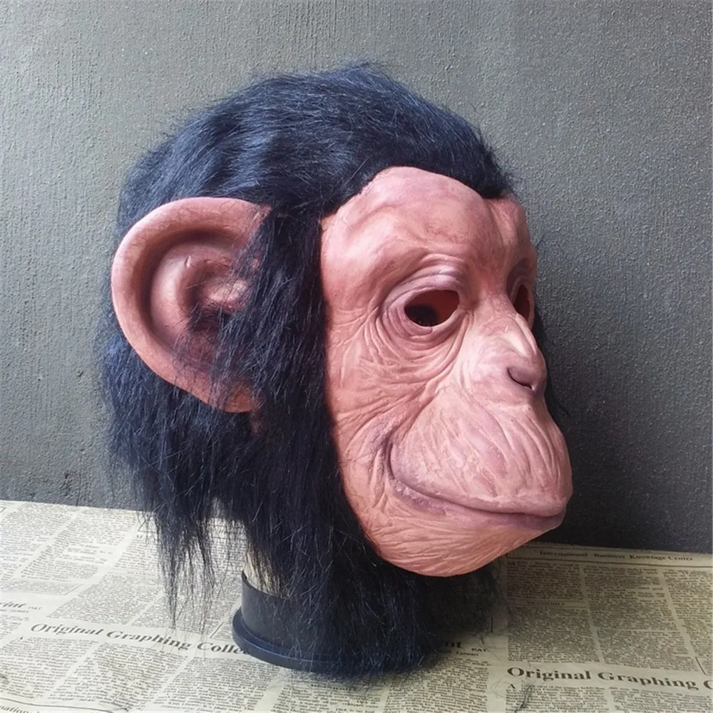 Маскарадная маска для Хэллоуина Rise of Planet the Apes gorilla костюмы с изображением короля