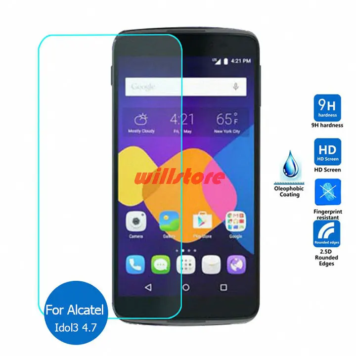 Защитная пленка из закаленного стекла Экран для Alcatel One Touch Pop C3 C9/ Idol 2S mini s 3 4 4S 7 5