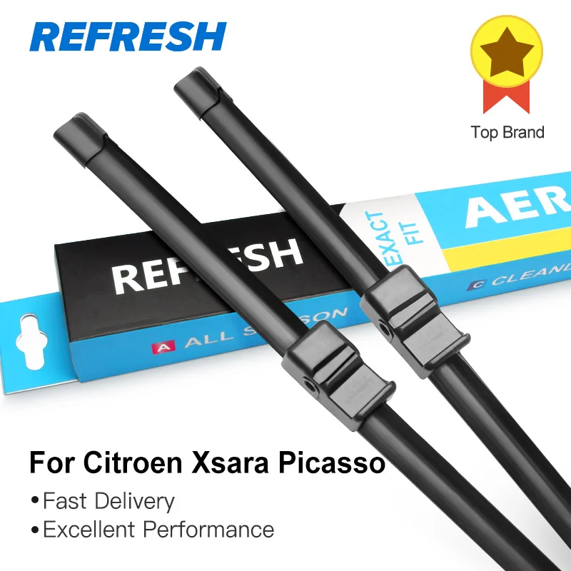 

REFRESH Wiper Blades for Citroen Xsara Picasso / Wagon / Hatchback 1999 2000 2001 2002 2003 2004 2005 2006 2007 2008 2009 2010