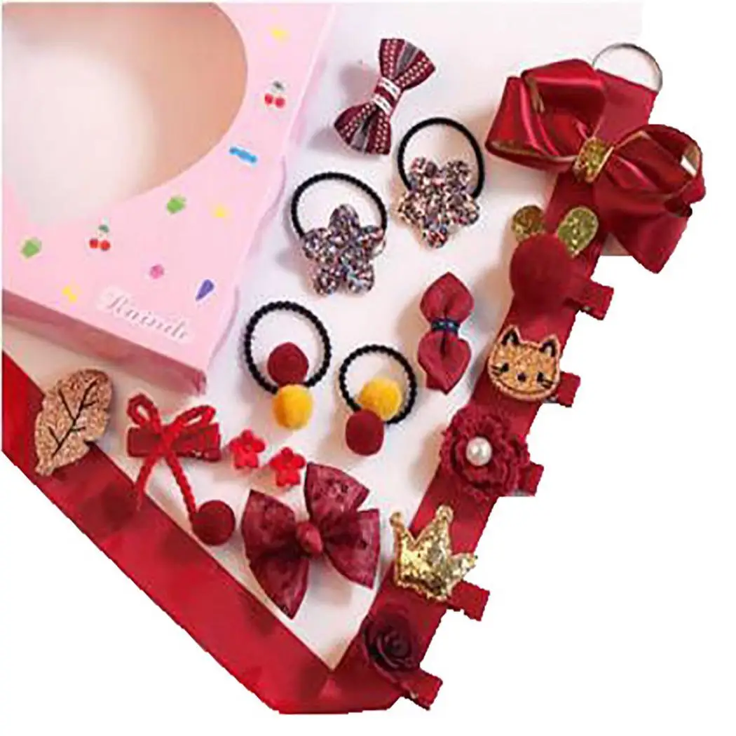 New Girls Fashion Cute Elastic Headband Hoop, Hair Rope Wedding/Party/Casual Set Head Piece - Цвет: wine red