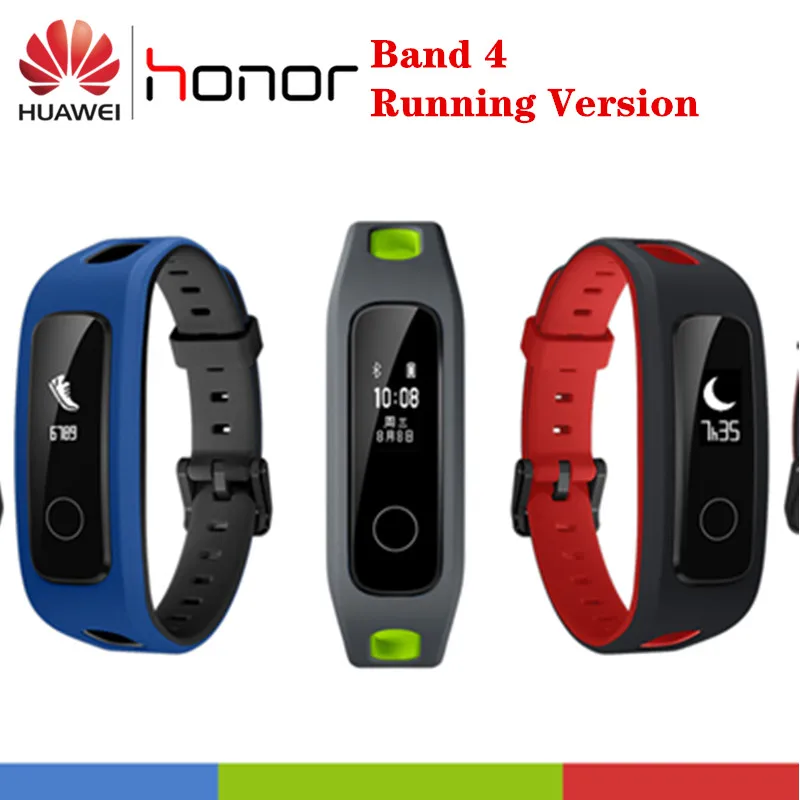 

Original Huawei Honor Band 4 Running Version Smart Wristband running Posture Detect Shoe-Buckle Land Impact Sleep Snap Monitor