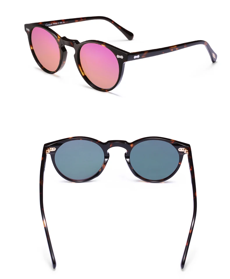 Carfia, брендовые, дизайнерские, поляризационные солнцезащитные очки, Gregory Peck, винтажные, Ретро стиль, солнцезащитные очки для женщин и мужчин, Круглые, солнцезащитные очки,, UV400, 5288