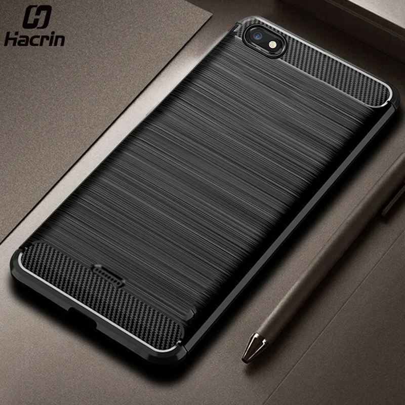 cheap Soft Case for Xiaomi Redmi 6A Case Protective Cover Ultra Slim TPU Silicon Back Cover For Xiaomi Redmi 6A 6 A Case Carbon Fiber