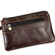 Мужской кожаный бумажник портмоне модный кошелек для ключей