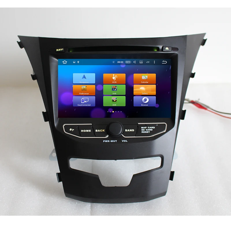 Excellent Lenvio 4G RAM 32G ROM 2 Din Android 8.0 CAR DVD Player For Ssangyong Actyon Korando 2014 2015 Radio GPS Navigation Octa Core DAB 3