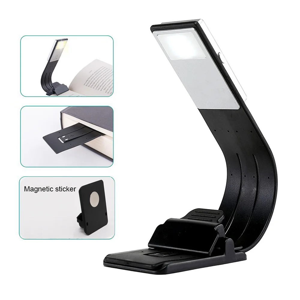 Buy Portable LED Book Light Dimmable Fold Bending