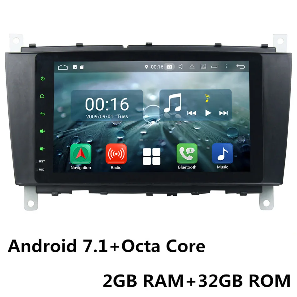 Android 7.1 x 8Core " ips Octa Core, 4G, WI-FI Android 8,1 4 Гб Оперативная память 64 Гб Встроенная память BT автомобильный DVD плеер стерео радио gps ГЛОНАСС для Mercedes-Benz W203 CLC W467 - Цвет: Android 7.1 x 8Core