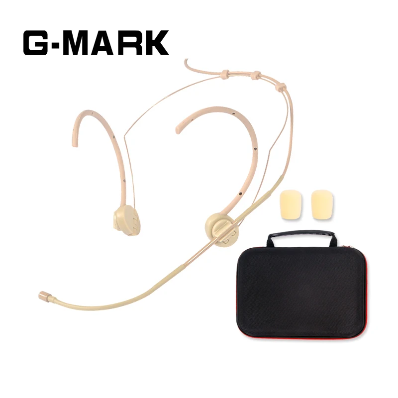 

G-MARK Professional Headset/Headworn Microphone for Wireless System Foldable earhook with Windscreen packing box