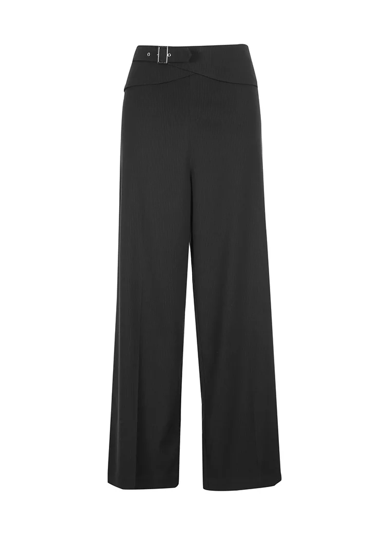 Vero Moda женские OL Стиль средняя талия на шнуровке Досуг широкие брюки | 318450509
