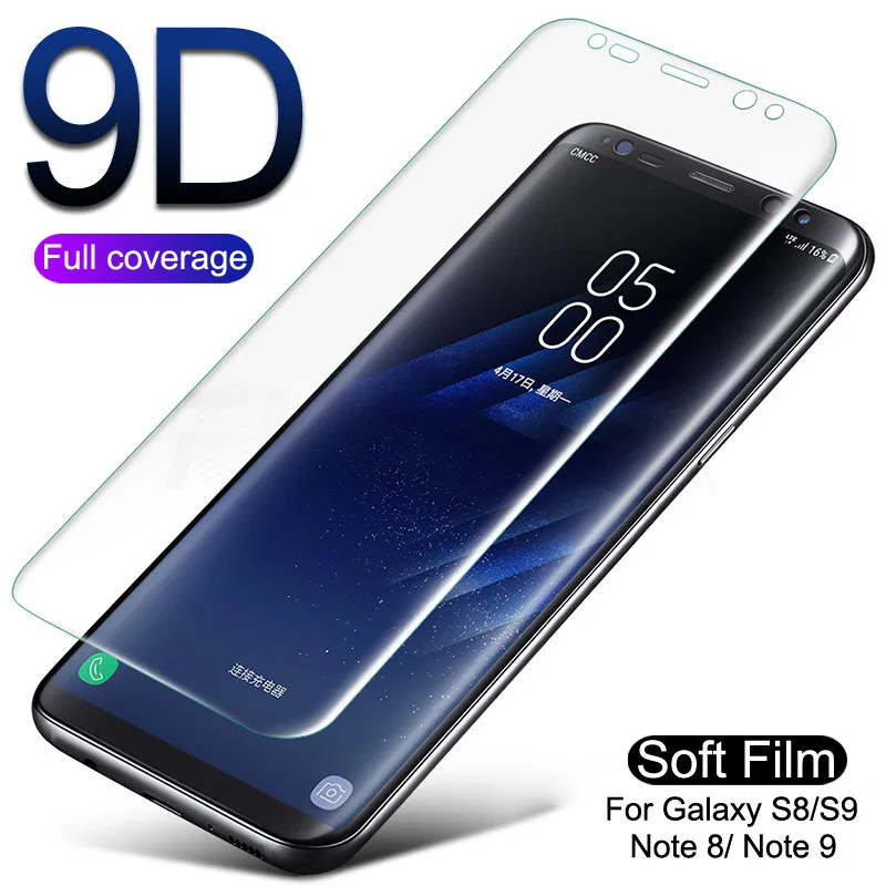 

9D Full Cover Screen Protector Film For Samsung Galaxy S9 S8 S6 S7 Edge S8 S9 Plus Soft Protective Film (Not Tempered Glass)