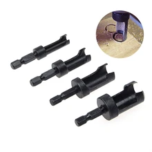 4 Piece 6mm 10mm 13mm 16mm Carbon Steel Wood Work Plug Cutter Cutting Power Tool Wood Plug Cutter Cutting Tool Drill Bit Set 4 Piece 6mm 10mm 13mm 16mm Carbon Steel Wood Work Plug Cutter Cutting Power Tool Wood Plug Cutter Cutting Tool Drill Bit Set