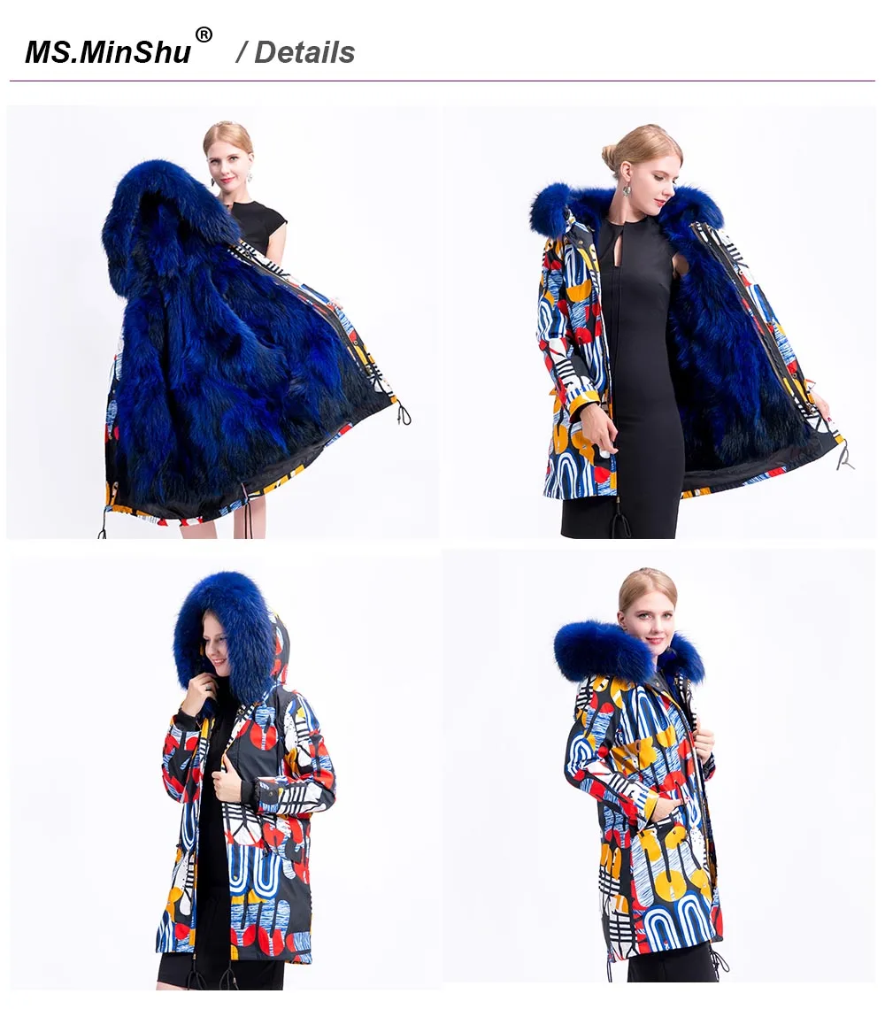 real fur coat details