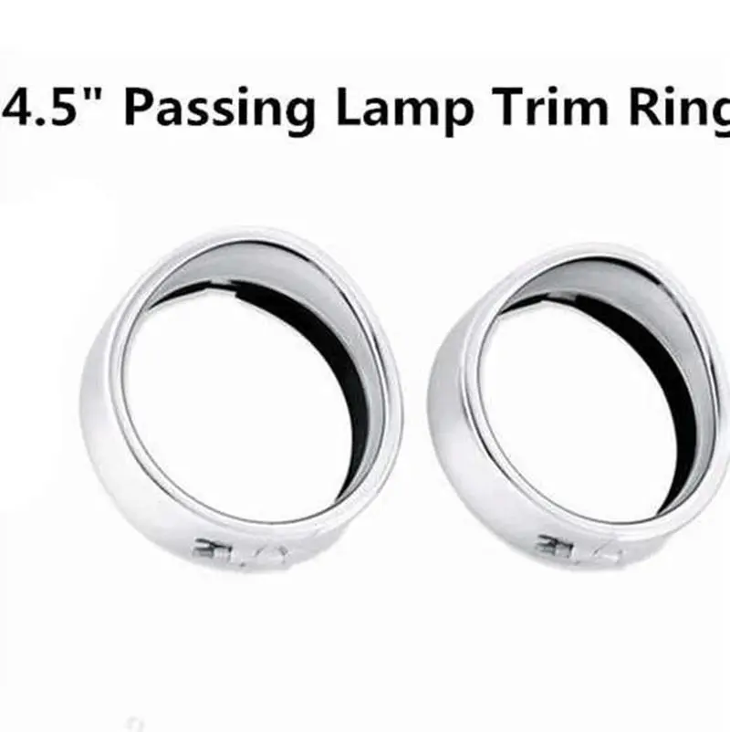 7 inch and 4.5 LED Auxiliary Fog Passing Lights With Housing Bucket For Harley Bad Boy_2