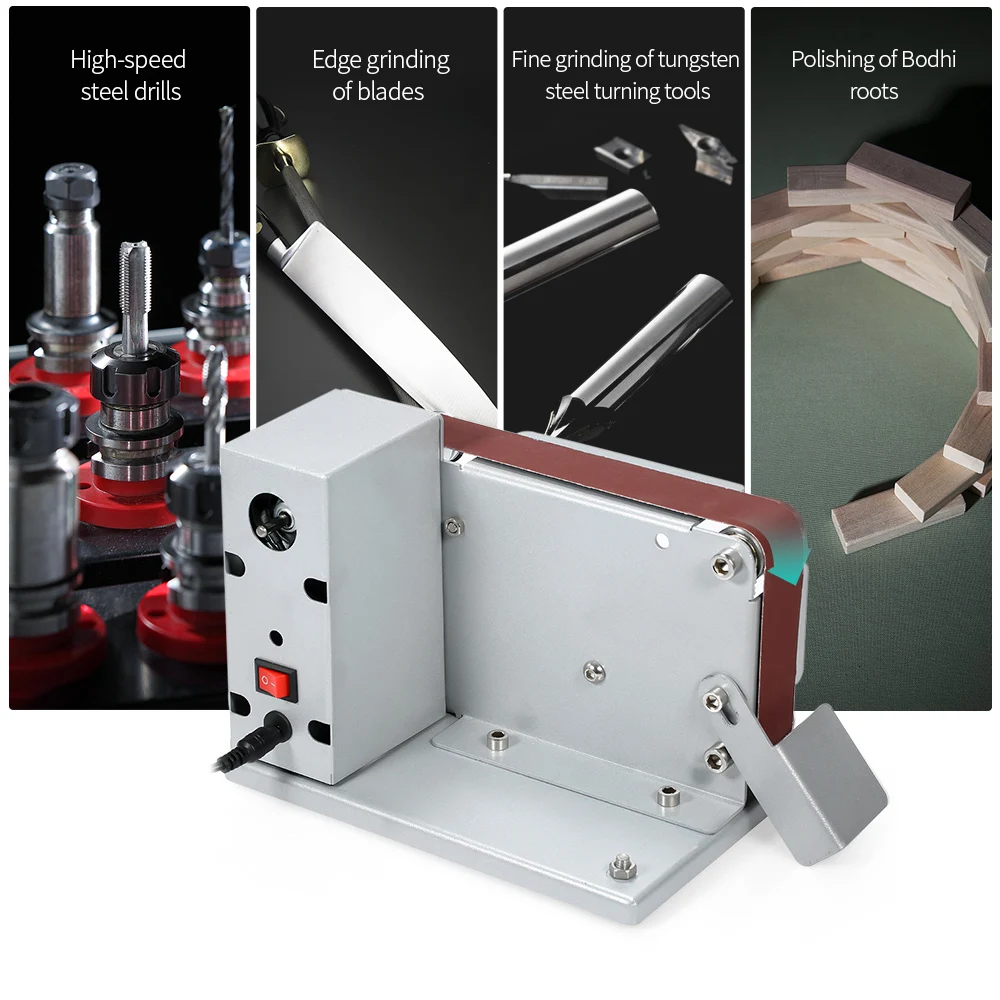 Meterk ленточно-шлифовальный станок мульти-функциональный ремень Тип песок BeltElectric шлифовальная машина маленькая шлифовального круга машина Мощность инструмент