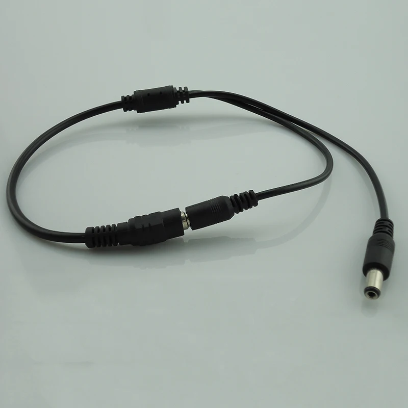 

50Pcs 2.1*5.5Mm 1 Female to 2 Male Splitter Plug Cable 12V Dc Power Splitter For CCTV Camera Surveillance