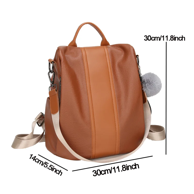 Женский кожаный рюкзак с защитой от кражи, школьные сумки для девочек-подростков, Подростковый рюкзак, рюкзак для книг, рюкзак для путешествий, полиуретановый рюкзак высокого качества