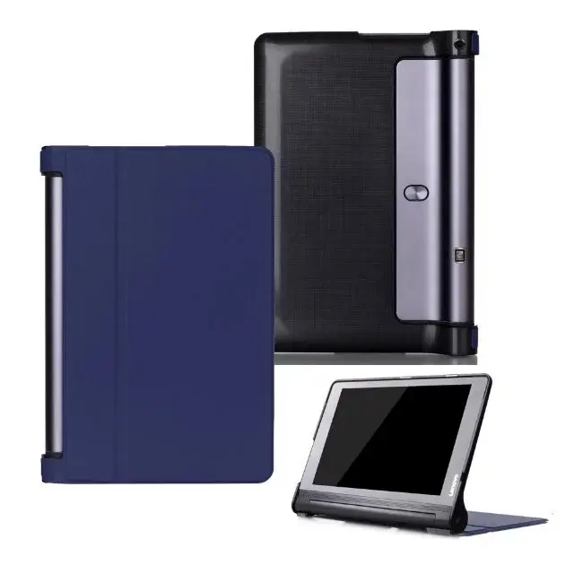 Чехол для lenovo YOGA TAB3 Plus 10," YT-X703 Yoga Tab 3 10 Pro X90/X90F/X90M/X90L чехол+ защита экрана+ стилус - Цвет: dark blue