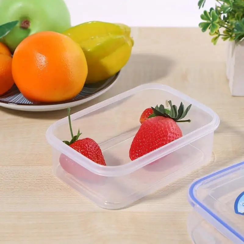 Microwavable коробка для хранения продуктов Bento, фруктов, овощей, свежести, герметичный квадратный прозрачный Ланч-бокс для пикника, Кухонный Контейнер