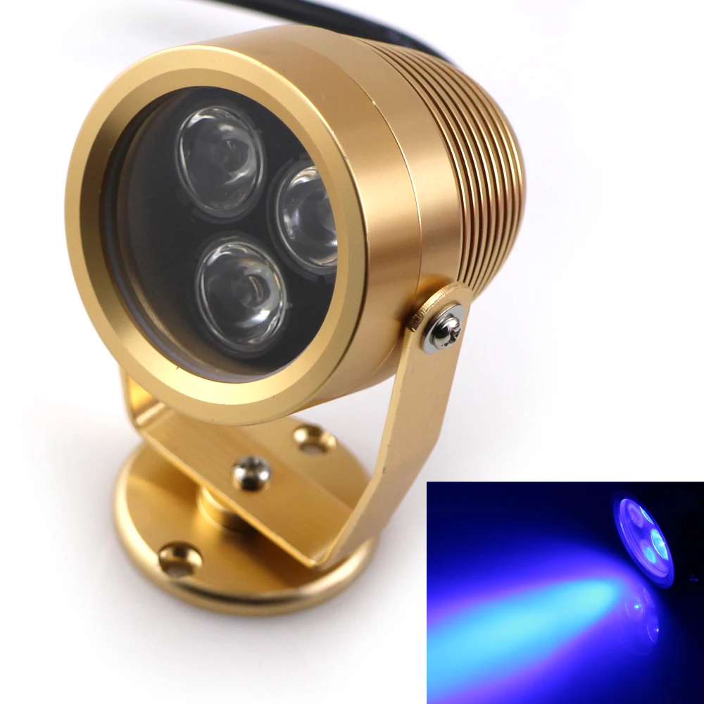 3 Lens DC12V 3*1W IP68 LED Underwater Lights Outdoor Indoor Landscape