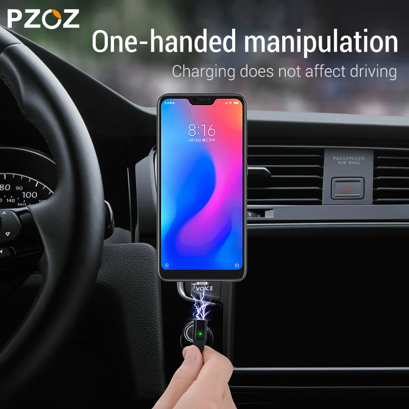 PZOZ Магнитный кабель Micro usb Тип C Быстрая Зарядка адаптер телефон Microusb Тип-C магнит Зарядное устройство usb c для iphone 11 pro X Max Xr samsung S10 S9 NOTE 10 9 8 xiaomi mi 9 8 6 A2 lite 6X redmi note 7 8 plus