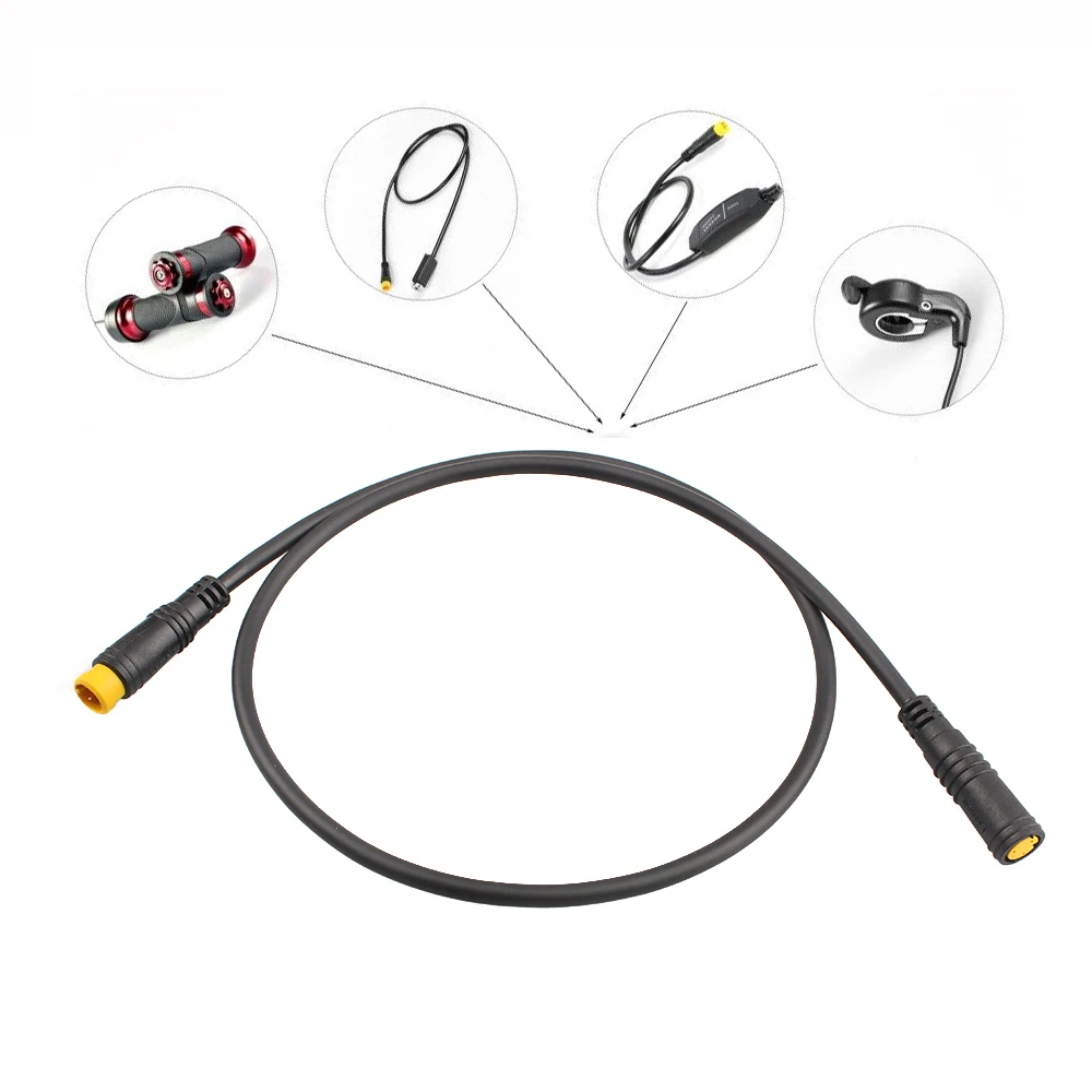 6V LED e-Bike Tail Light For Bafang Mid Motor Electric Bike Speed Sensor Extension Cable Hydraulic Brake Gear Shift Sensor