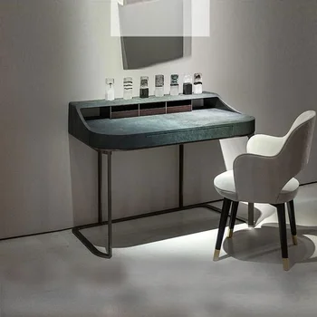 

100cm Long Dresser Table / Varies Colors Faux Leather Upholstery with Metal Frame / Study Desk of 76cm High x 46cm Wide