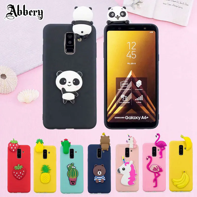 3D Cute Panda Bear Silicone Case for Samsung Galaxy A6/A8 Plus/J2/J3 Pro/J6 2018/A3/A5/A7 2017/J310/J510/J710/J520 Cartoon Cases |