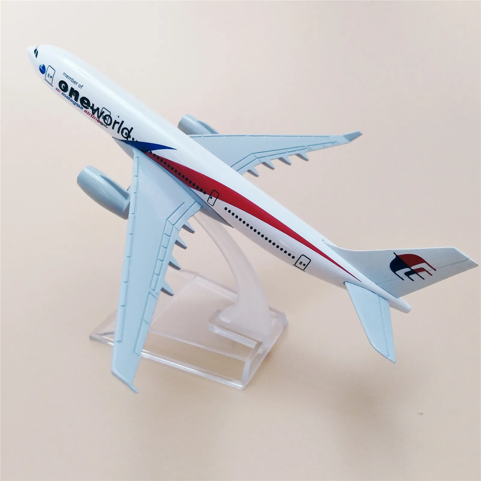 

16cm Alloy Metal ONE World Malaysia Airlines Airbus 330 A330 Airways Airplane Model Plane Model W Stand Aircraft Gift