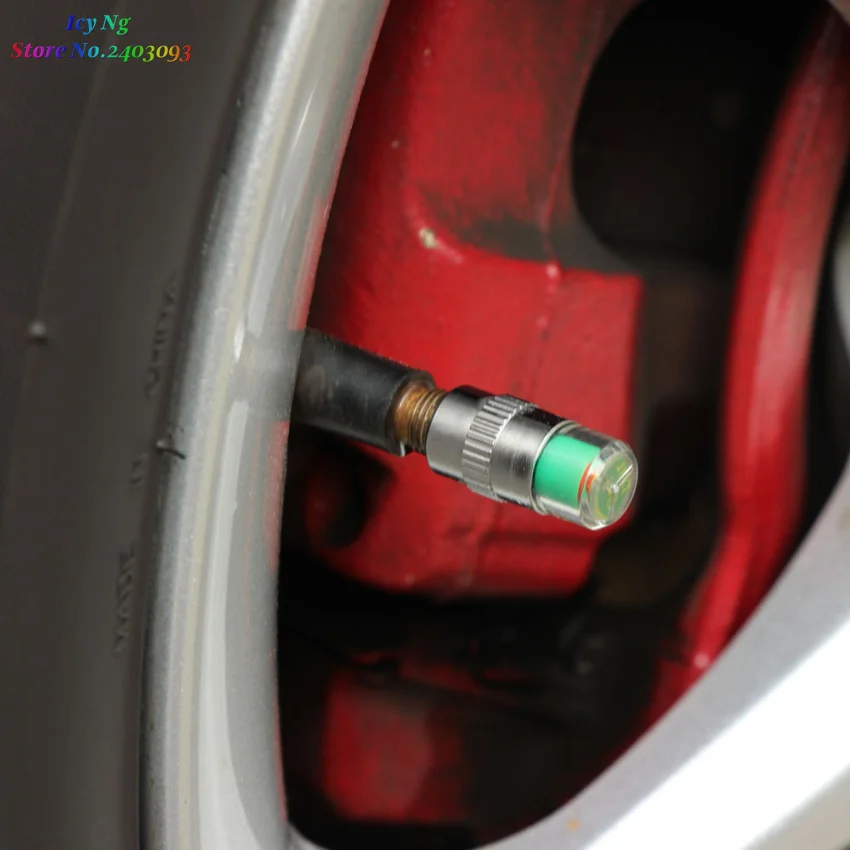 Car Tire Air Pressure Valve Stem Caps Sensor Indicator For Mitsubishi