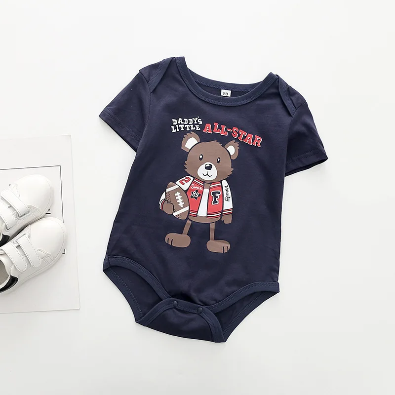 Модный комбинезон для новорожденных мальчиков; спортивный комбинезон для младенцев; брендовая повседневная одежда для баскетбола, футбола, бейсбола; детская одежда с рисунком DS9
