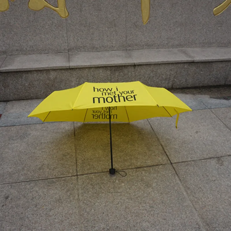 Parapluie Jaune How I Met Your Mother Yellow Umbrella How I Met Your Mother Umbrella Women Folding Umbrellas