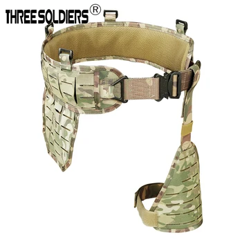 

1000DNylon Tactical Molle Waist Belt Combat Removable Wide Waist Battle Belt Padded Belt Suspender belt with leg panel