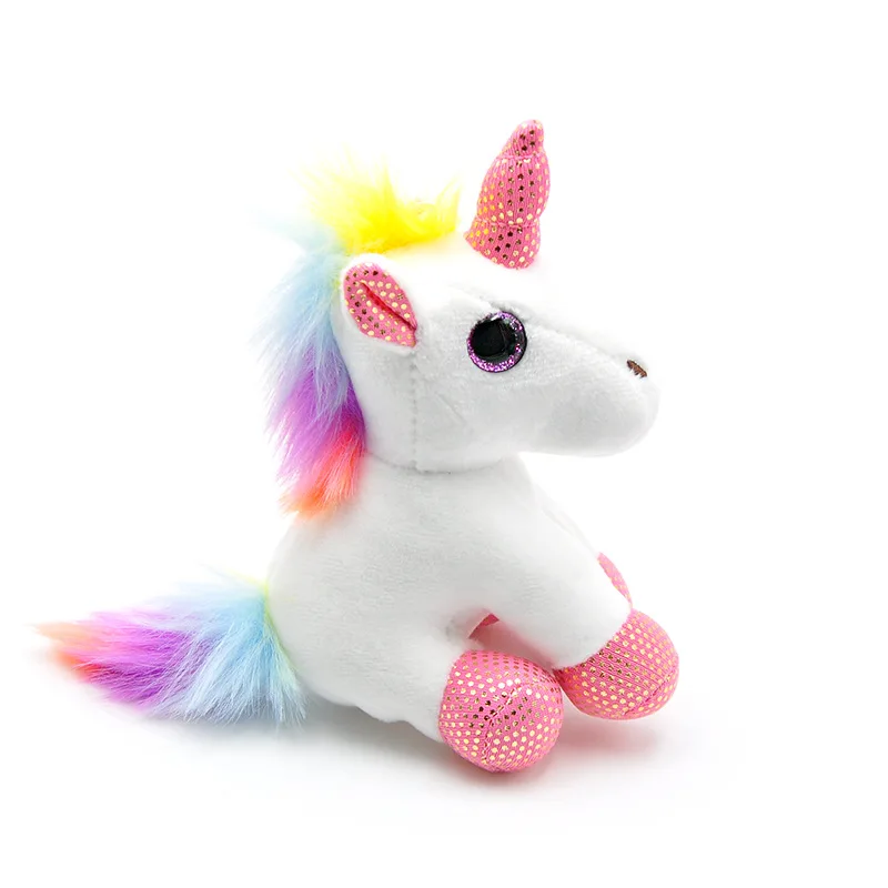 Newest Arrivals Hot Babies Unicorn Horse Keychain Keyring Bag Charm Pendant Color Lovely Small Pendant