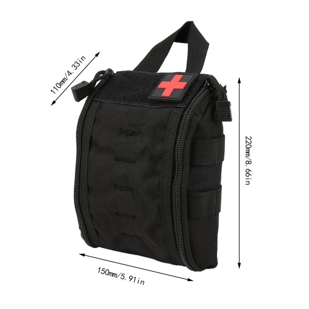 Portátil al aire libre bolsa de primeros auxilios táctico caso médico multifuncional paquete de la cintura Camping escalada bolsa de emergencia Kit de supervivencia