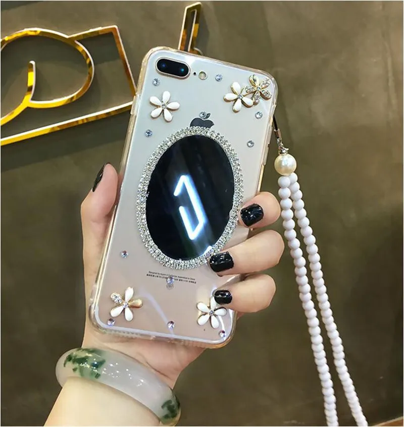 LaMaDiaa для xiaomi Redmi 7 5 plus 6A MIX2 MAX 3 Note 6 Pro милый зеркальный мягкий чехол телефона с