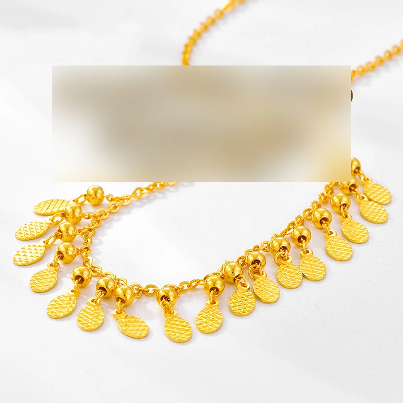 SFE ожерелье из чистого золота 24 K, настоящее AU 999, Золотая цепочка, красивые высококлассные трендовые Классические Вечерние ювелирные изделия,, новинка