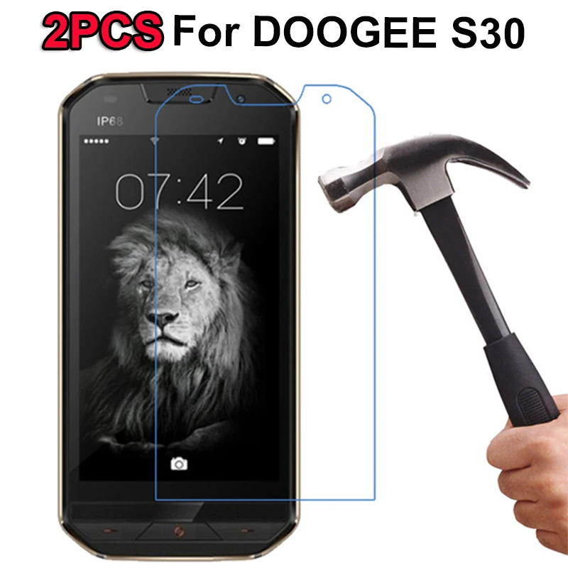 2 шт Для DOOGEE S30 ip68 закаленное стекло 9H защитная пленка Взрывозащищенная Защита экрана для DOOGEE S30 S 30 lcd Передняя пленка