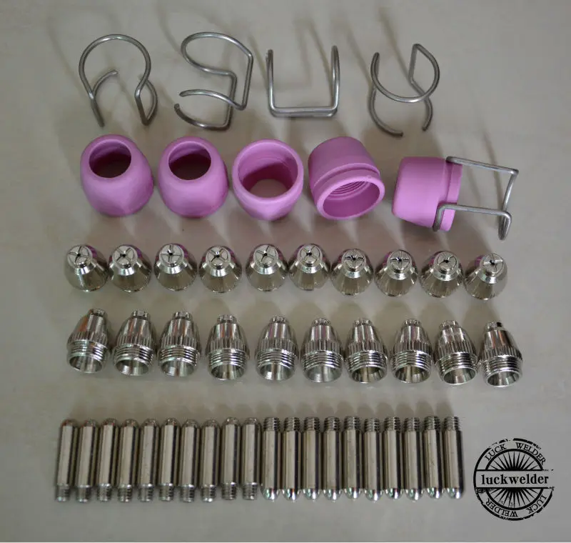 

AG-60 WSD-60P P60 Air Pilot ARC Cutting Torch Nozzle 1.1 50A Plasma Cutter 50pcs