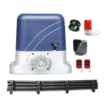 

500kg door automation motor electric sliding door opener motor remote control operator with 4m nylon bracket wireless keyboard
