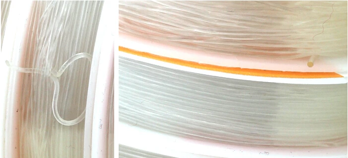 0,5/0,6/0,7/0,8/1 мм 2 шт. прозрачный прочный эластичный шнур с кристаллами DIY бисерная веревка ручной работы аксессуары для ювелирных изделий CD-06