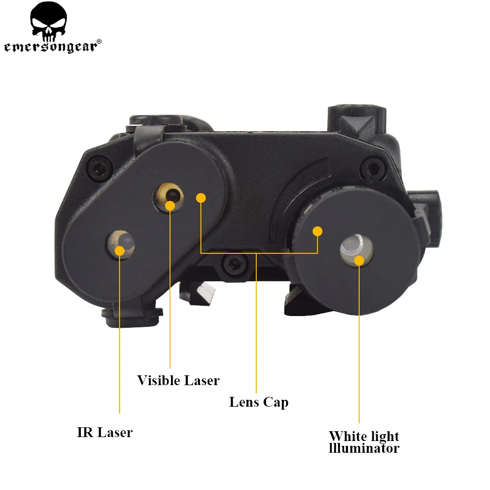 EMERSONGEAR тактическая стрельба LA PEQ-15 красное лазерное устройство светодиодный фонарик IR Len ATPIAL для страйкбола AEG принадлежности для охоты