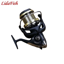 LIDAFISH карбоновая длинная Рыбацкая Круглая Большая 10 валов спиннинговая катушка Рыболовная Леска рыболовная круглая Рыболовная катушка